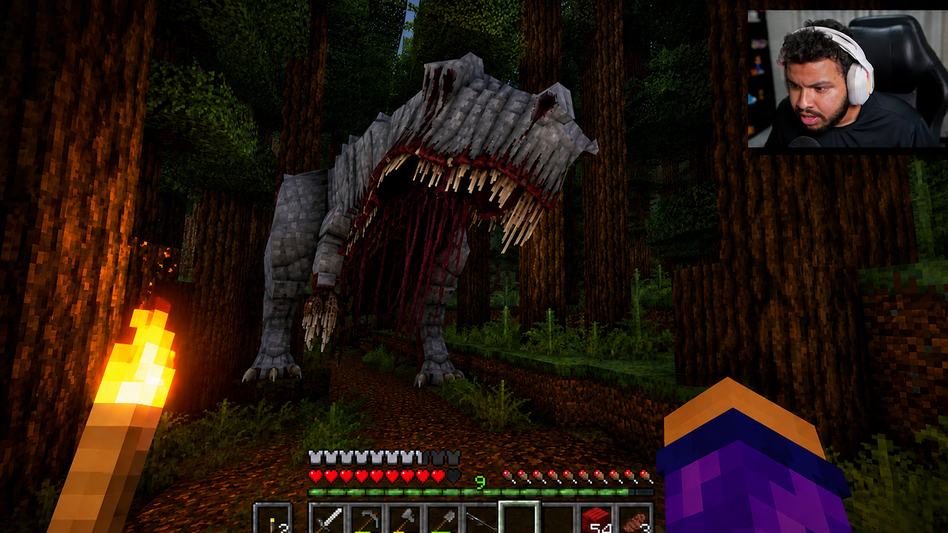 Mod de terror no Minecraft adiciona a ameaça Parasite Rex