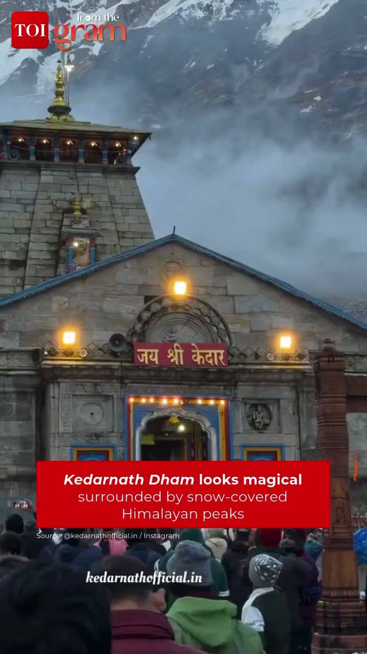 Breathtaking views of Kedarnath Dham mesmerise internet