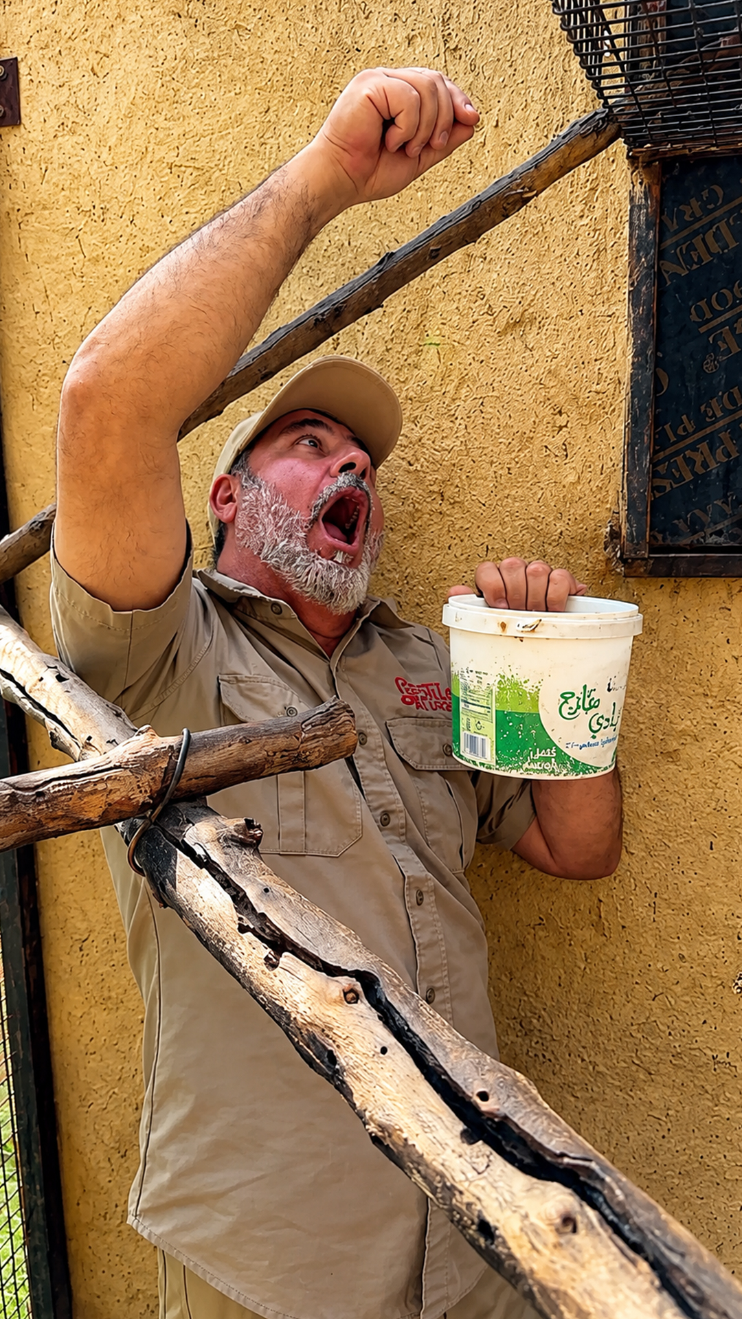 This wildlife handler mimics parrot calls a little too convincingly