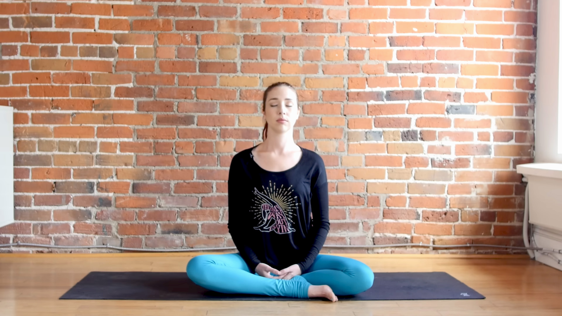 Practicing guided chakra meditation with positive affirmations for healing