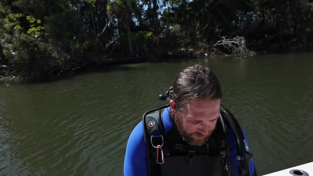 He was hunting a $1 million megalodon tooth - then his mask filled with ...