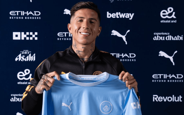 Duly departed: Enzo Fernandez (Manchester City FC)