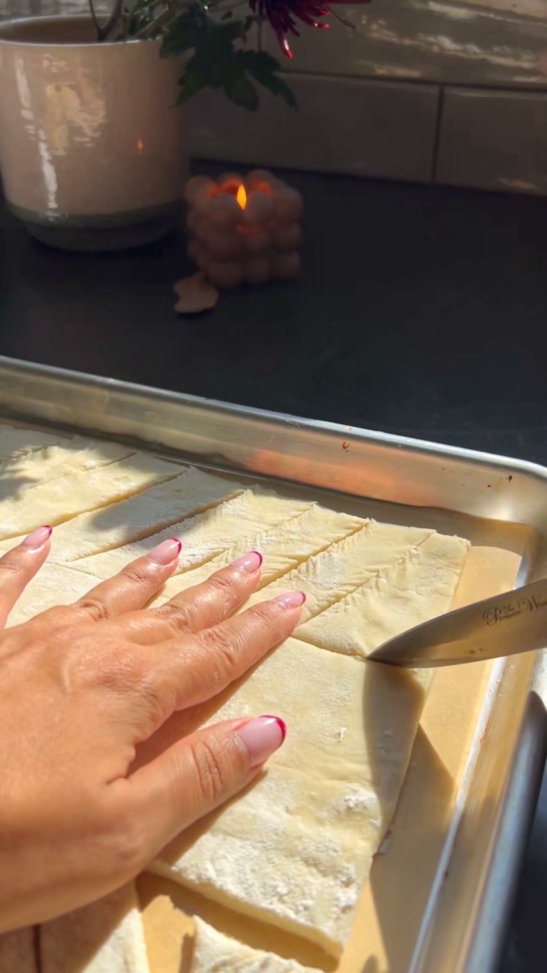 Apple cheese danish with a cozy twist