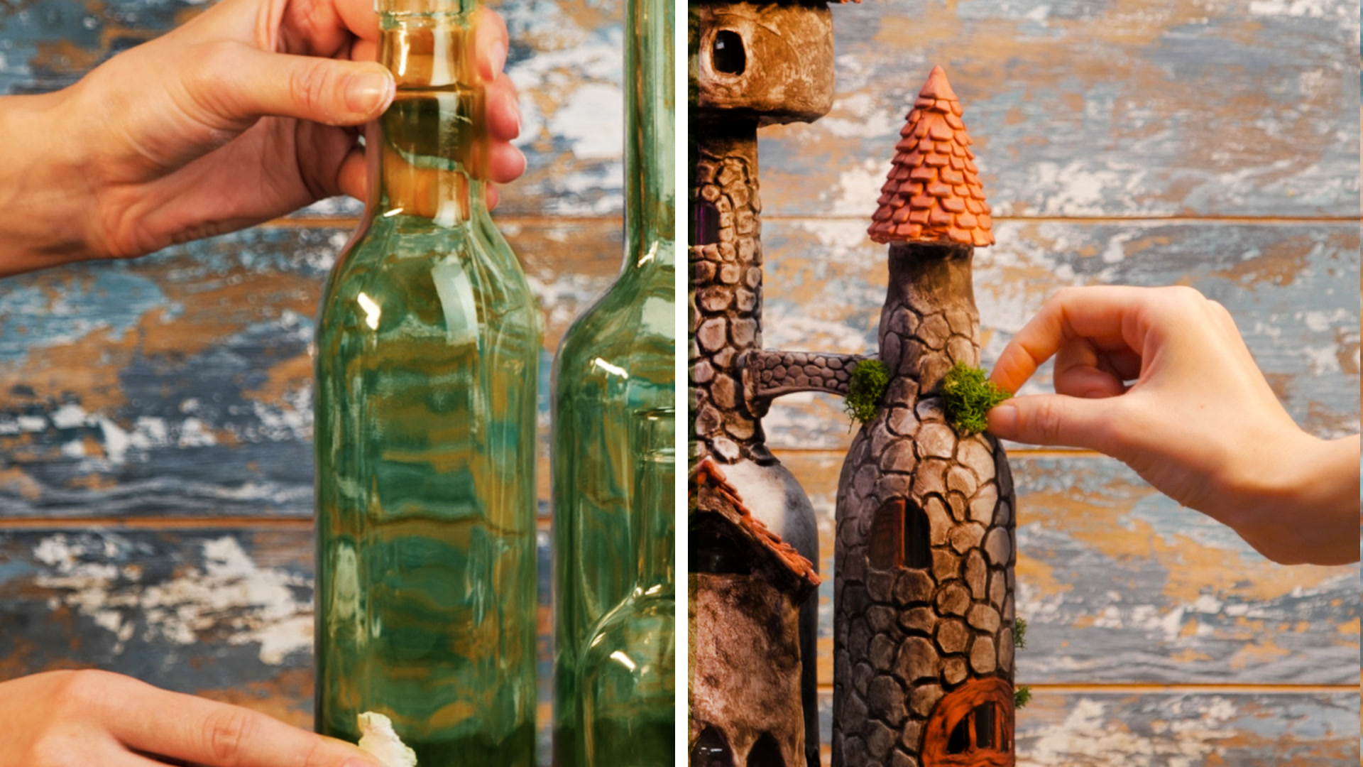 An amazing DIY key holder from a jar & old bottles for your backyard ...