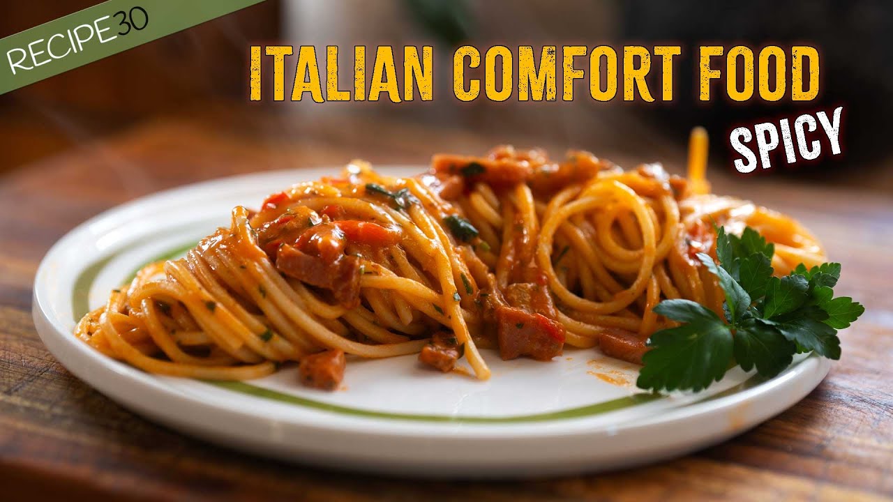Try this! Italian comfort food - spaghetti with crispy pancetta and ...