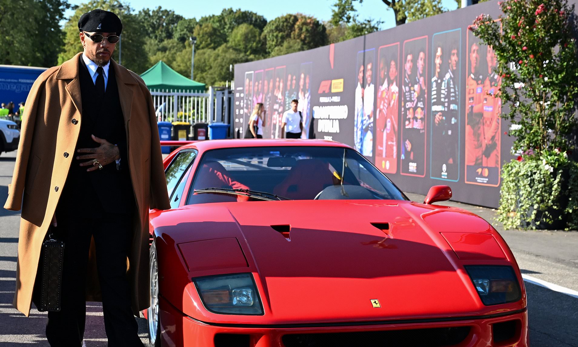Hamilton targets becoming first Black man to win home race for Ferrari as he dazzles in modified car