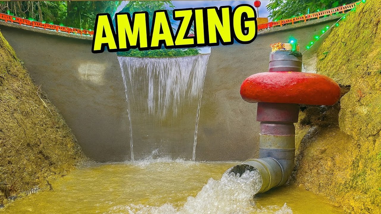 Hand-built hydropower from a creek 🌊