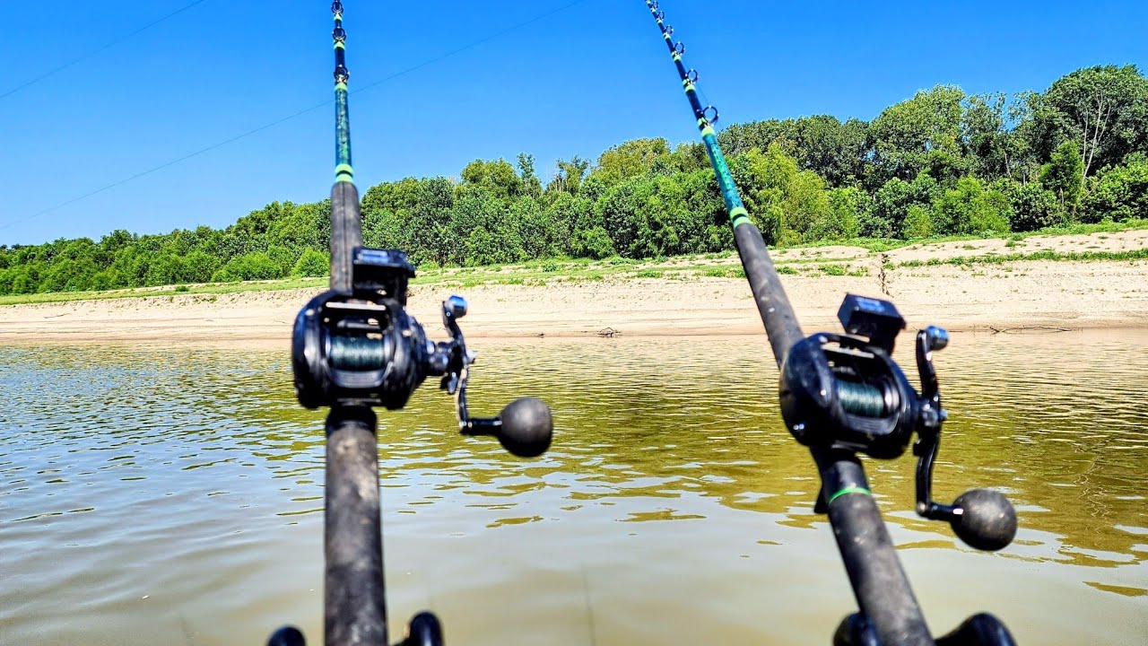 Fishing deep river holes for big fish