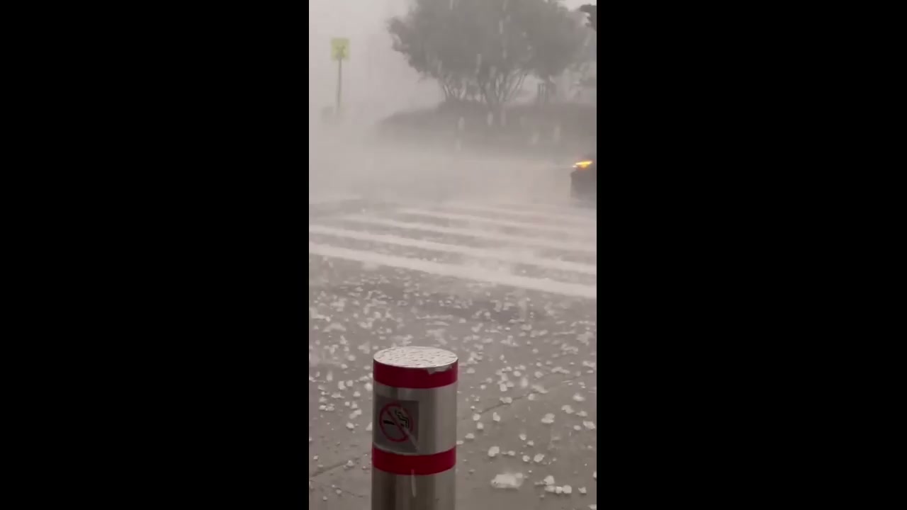 Wild hailstorm unleashes ping-pong ball-sized ice on Toronto