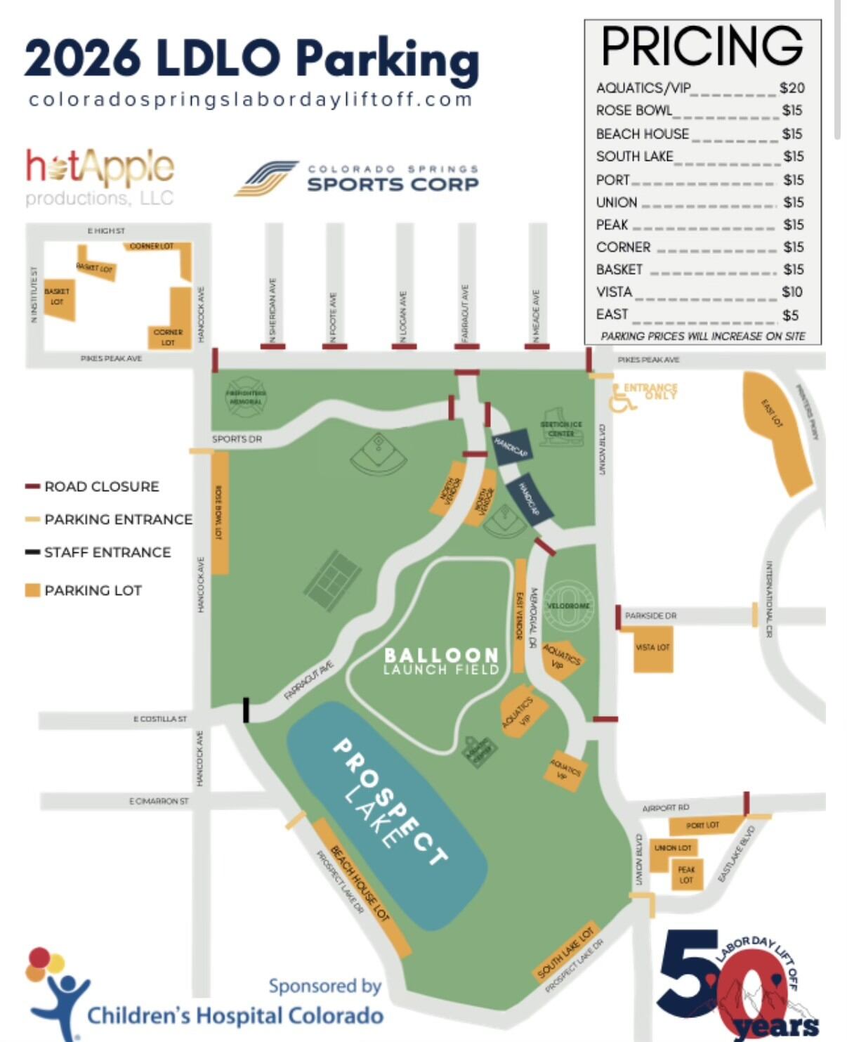 Heading to Labor Day Lift Off? Here's what to know about parking