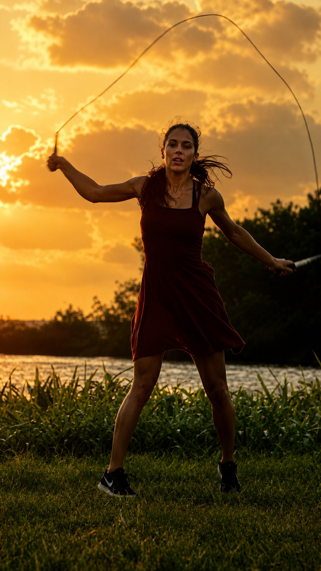 Jump rope tricks that require perfect timing