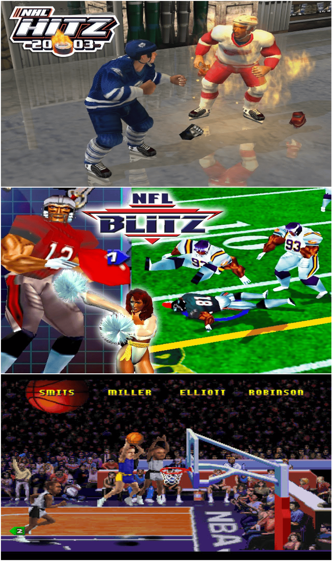 Freshening up arcade sports games