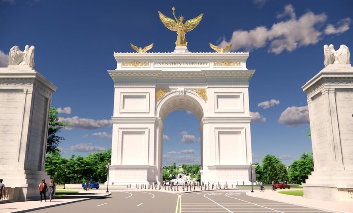 Trump administration to break ground on 250-foot Washington arch ...