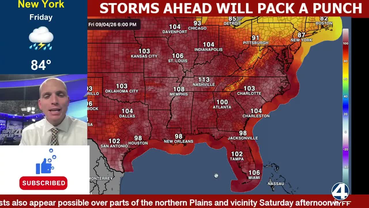 Storm risk increases as heat wave intensifies