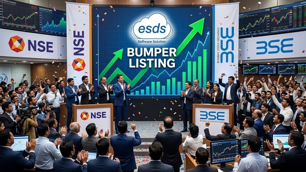 ESDS Software Solution share price makes a blockbuster debut, stock ...