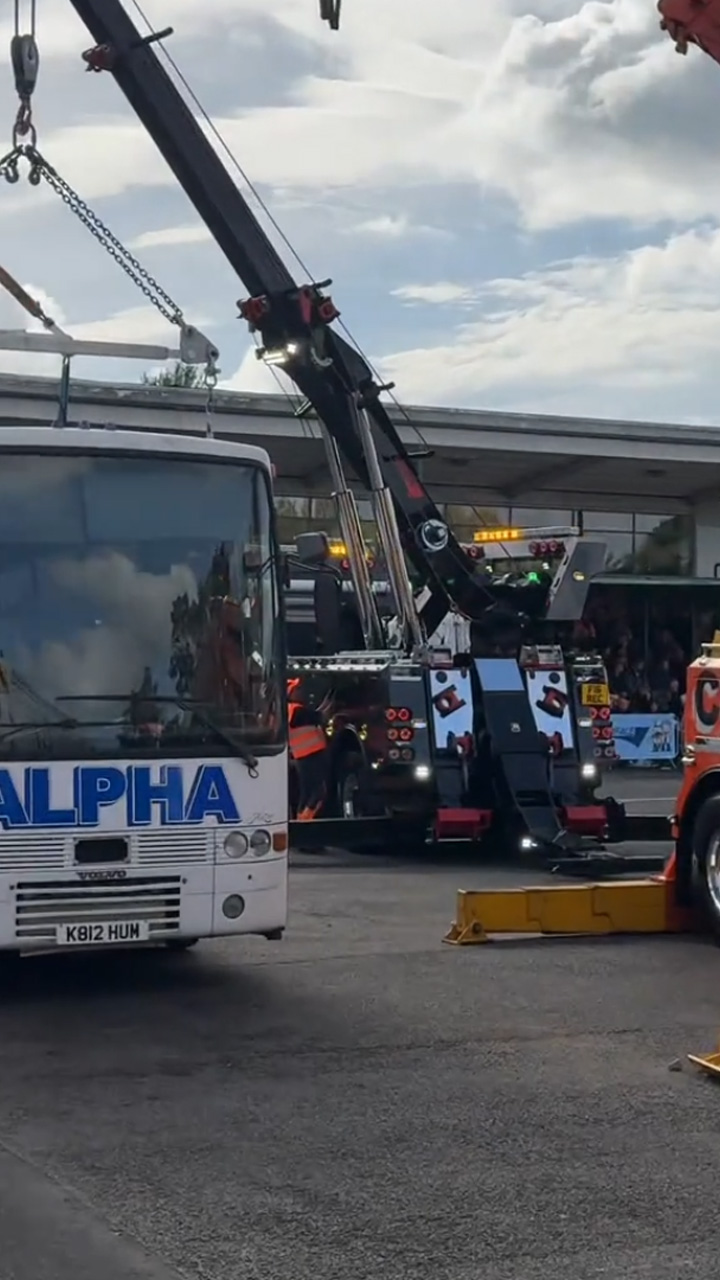 Exploring a massive tow truck exhibition