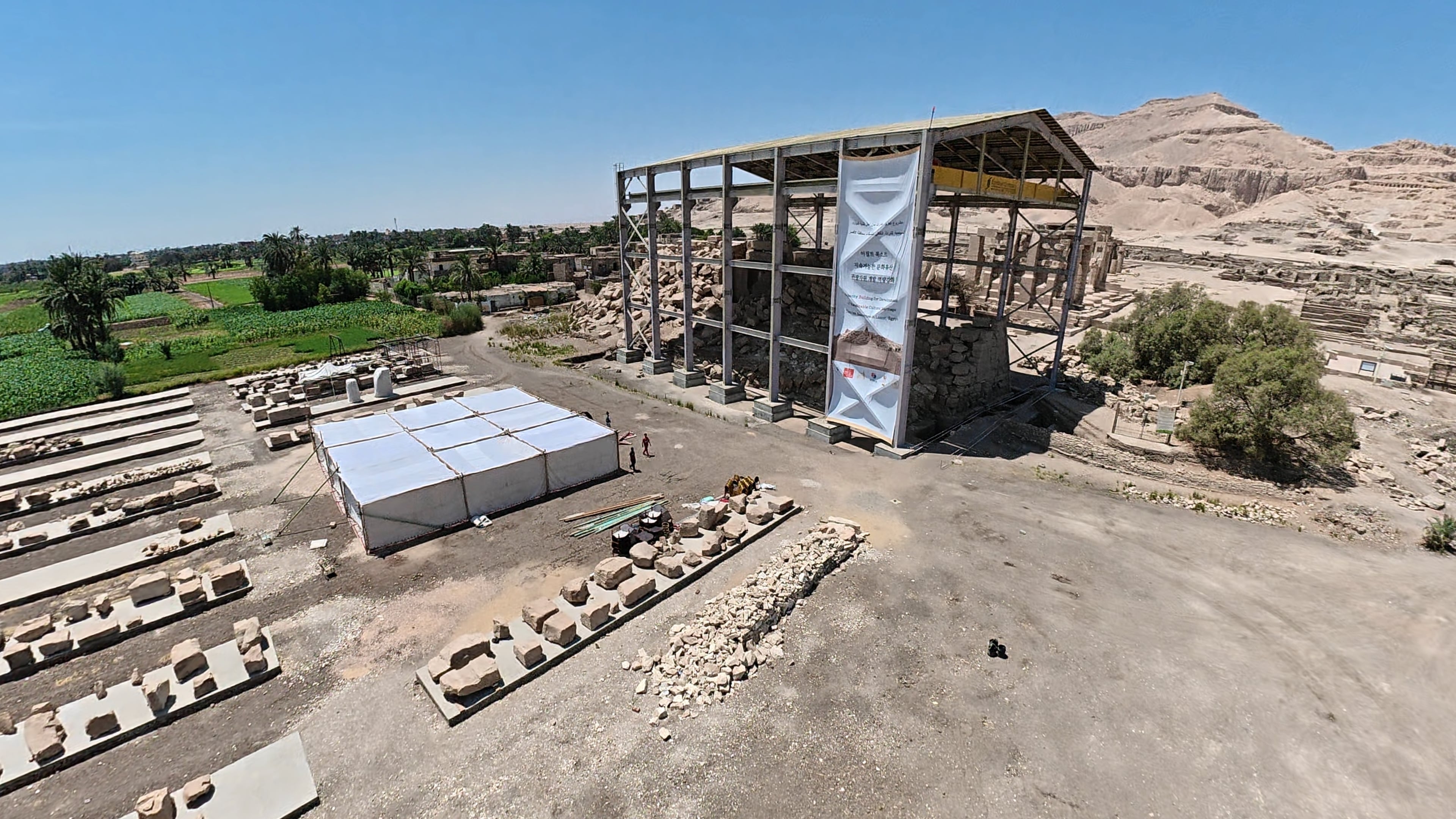 South Korea begins Ramesseum pylon restoration