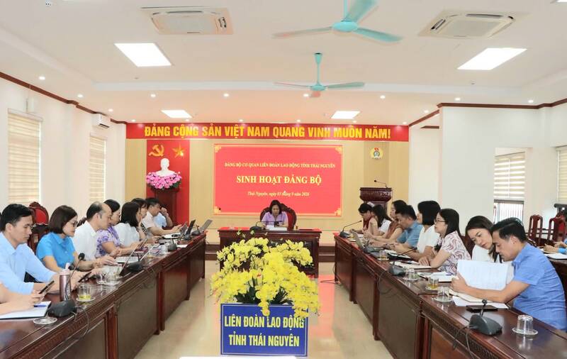 Thành lập Đảng bộ Cơ quan LĐLĐ tỉnh Thái Nguyên