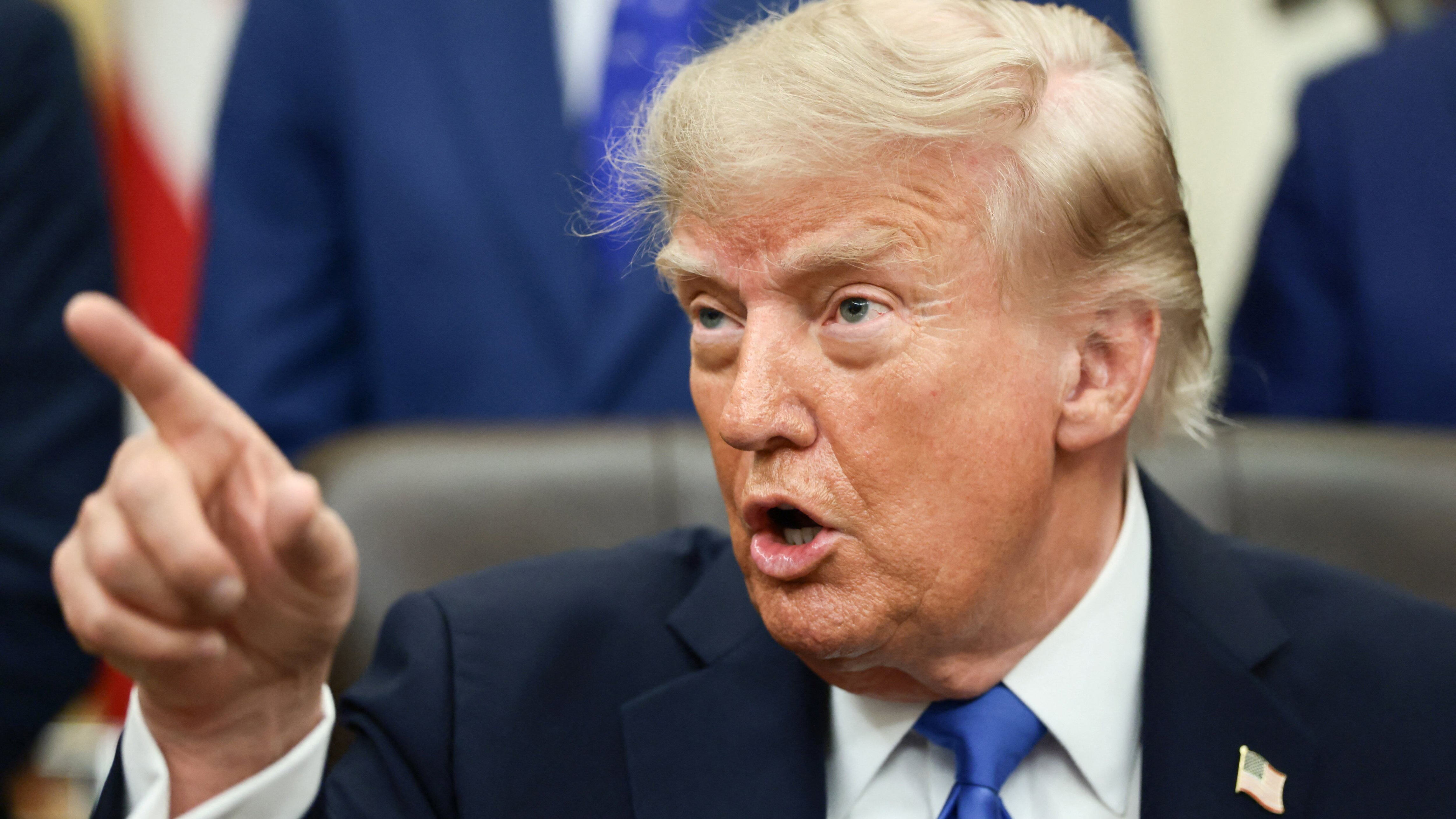 Trump loses it at 'unhappy' Kaitlan Collins in unhinged post