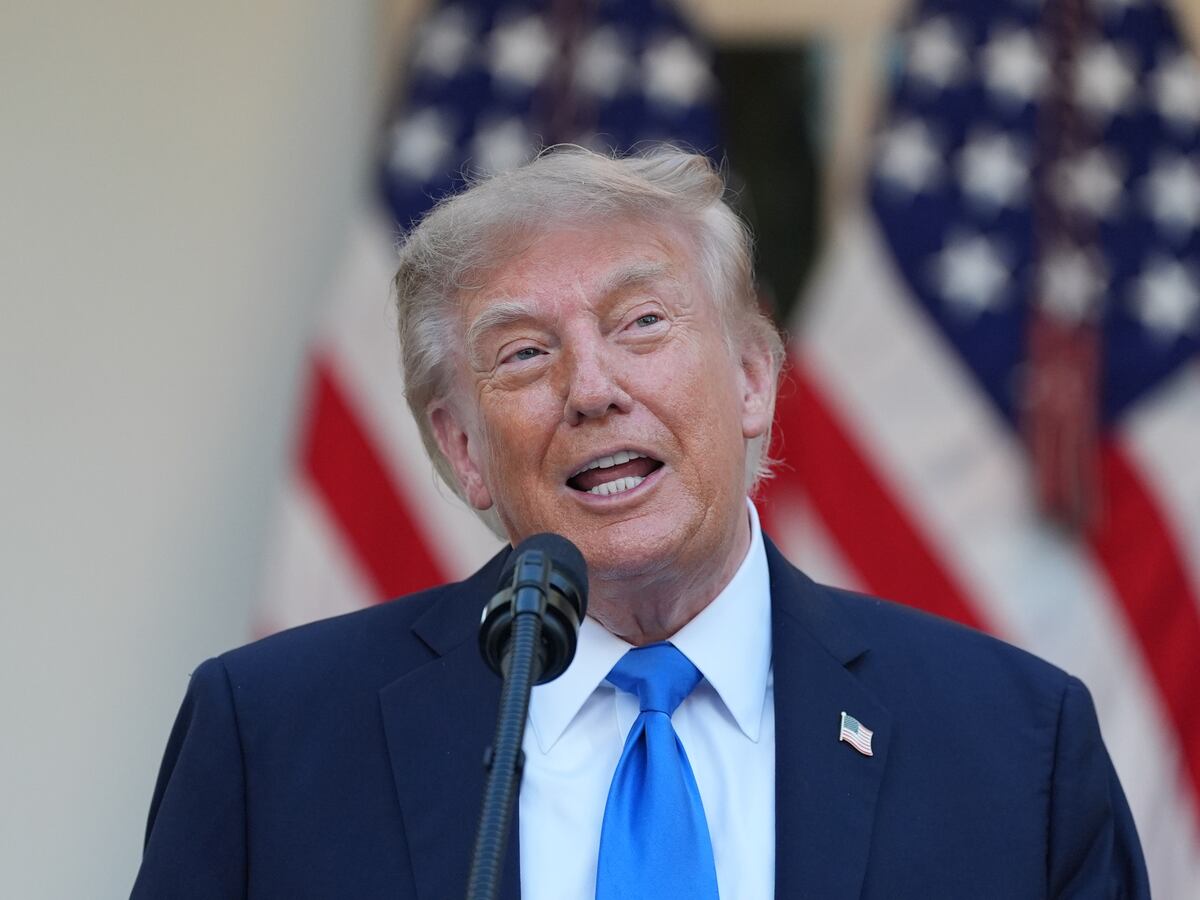 President Donald Trump speaks during an event with republican lawmakers in the Rose Garden of the White House, Wednesday, Sept. 2, 2026, in Washington. (AP Photo/Alex Brandon)
