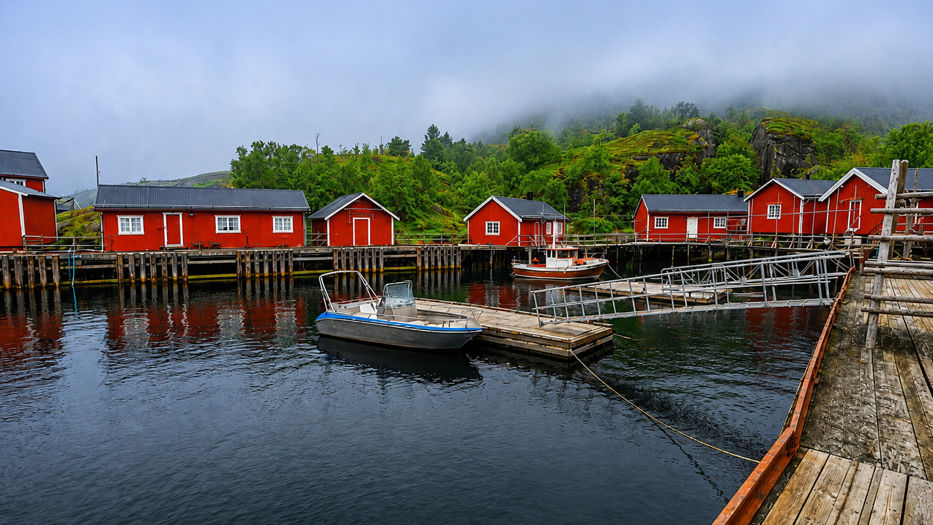 Nusfjord Norway a timeless Lofoten fishing village (4K)