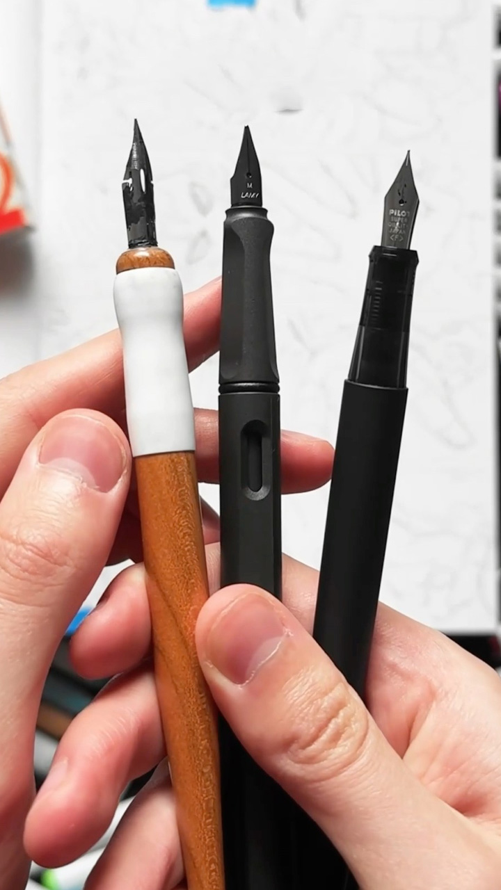 Finding the best fountain pen to draw manga!