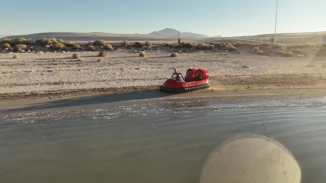 Zero control - then he took the hovercraft into open water anyway