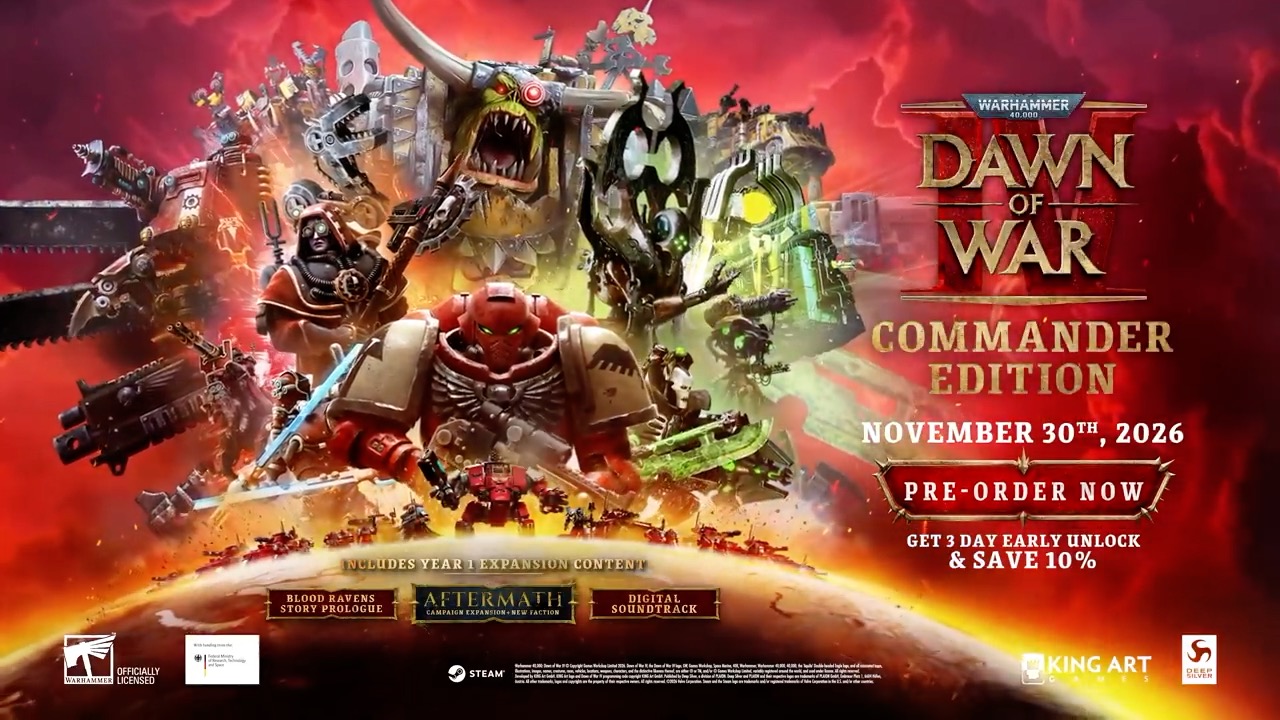 Warhammer 40,000 Dawn of War 4 official release date update trailer