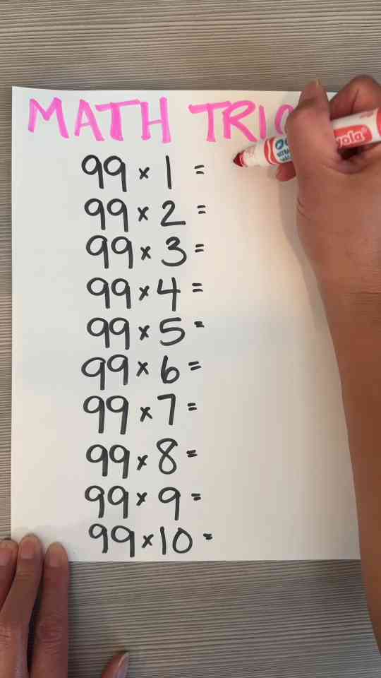 The clever multiplication trick that makes 99 easy