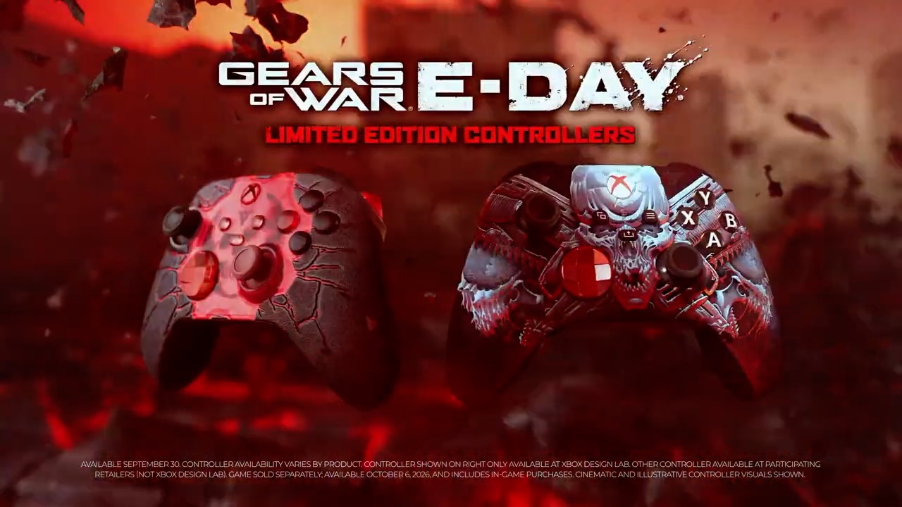 Gears of War E-Day official Xbox limited edition controller reveal trailer