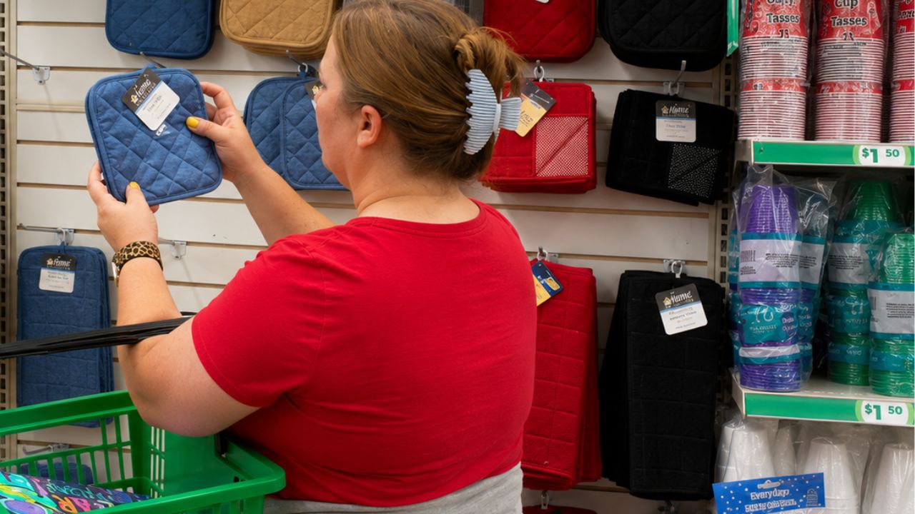 Grab a dollar store pot holder (this is genius)