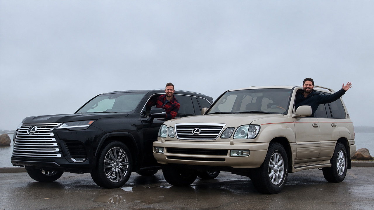 New Lexus LX meets its 19 year old ancestor