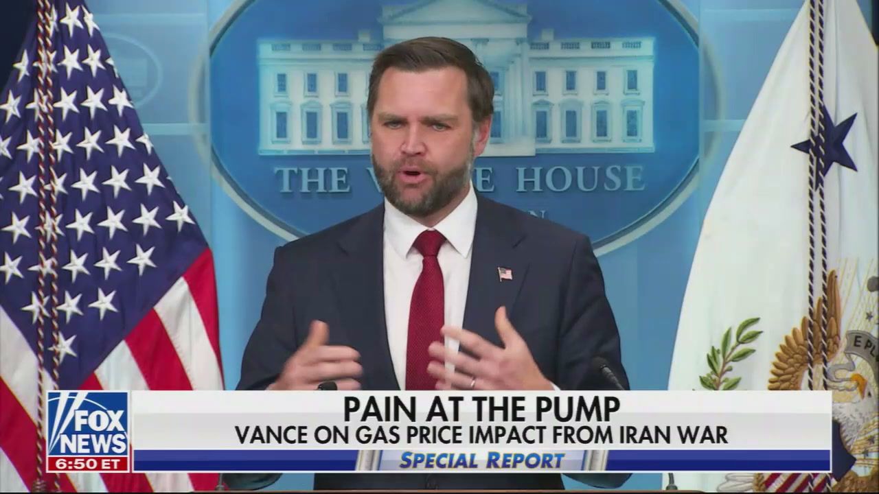 Gillian Turner: Vance essentially sending the message that Americans should be thankful gas prices aren't higher