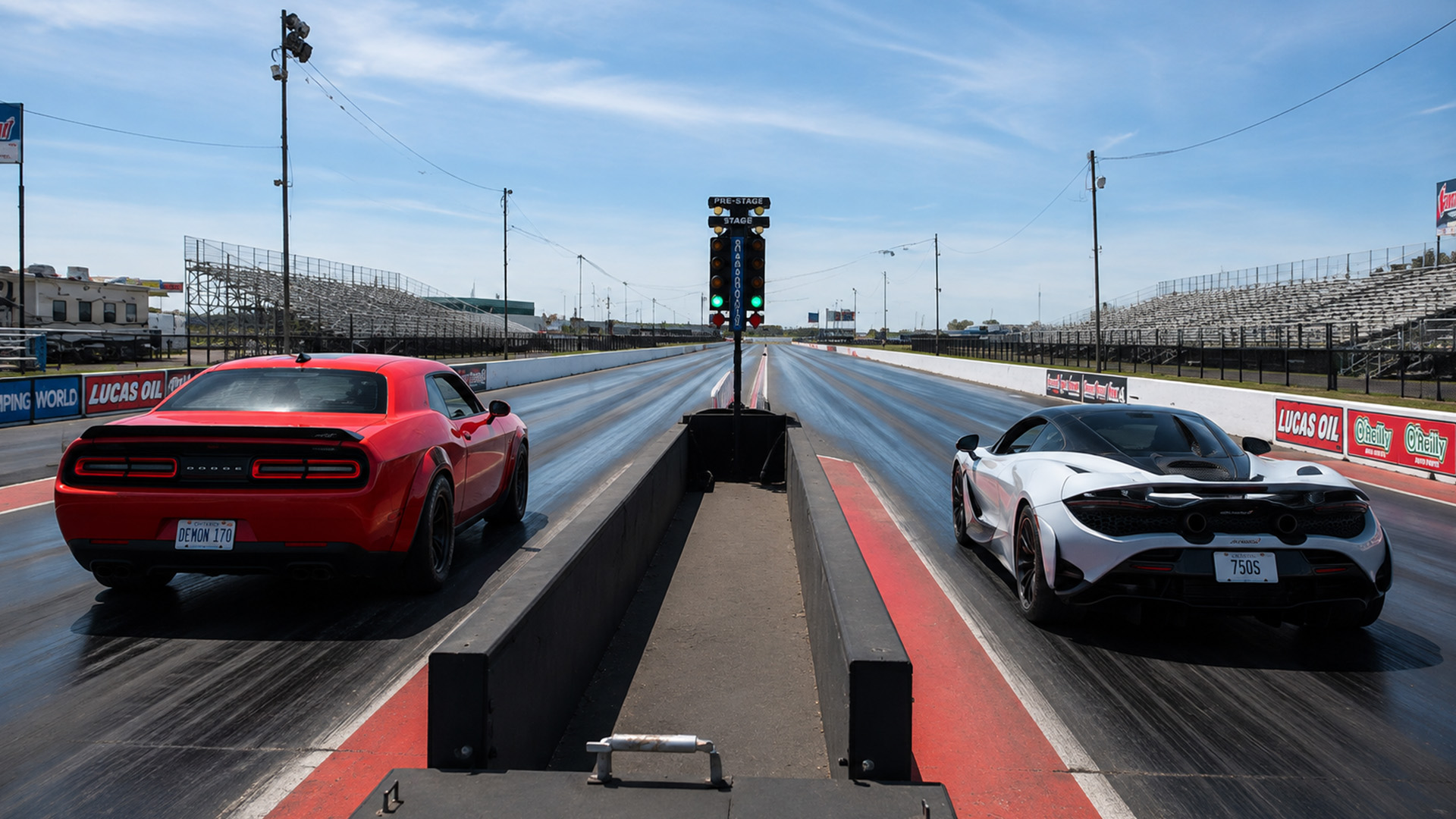 Dodge Demon 170 faces 1,000HP McLaren 750S drag race