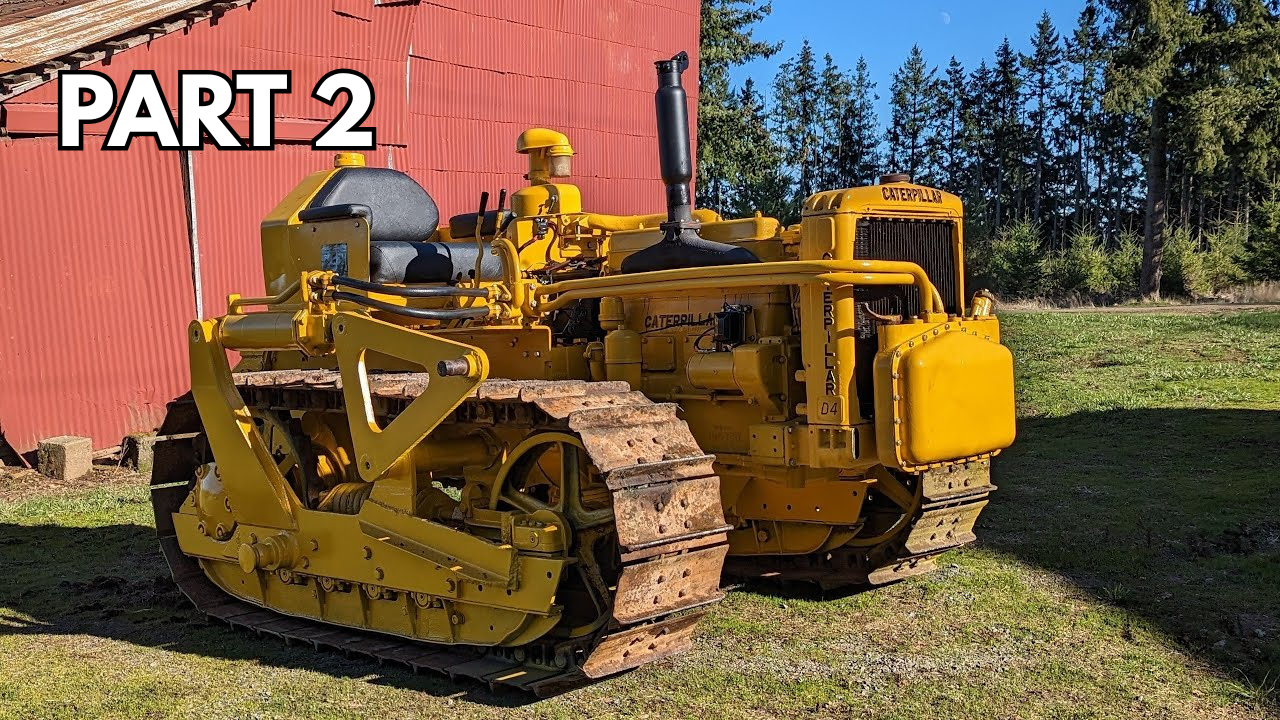 Upgrading the air intake system on a Caterpillar D4 dozer part 2