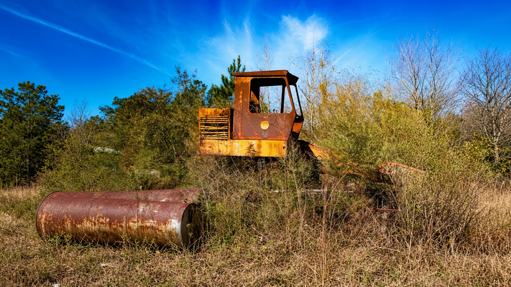 Log loader abandoned for 26 years