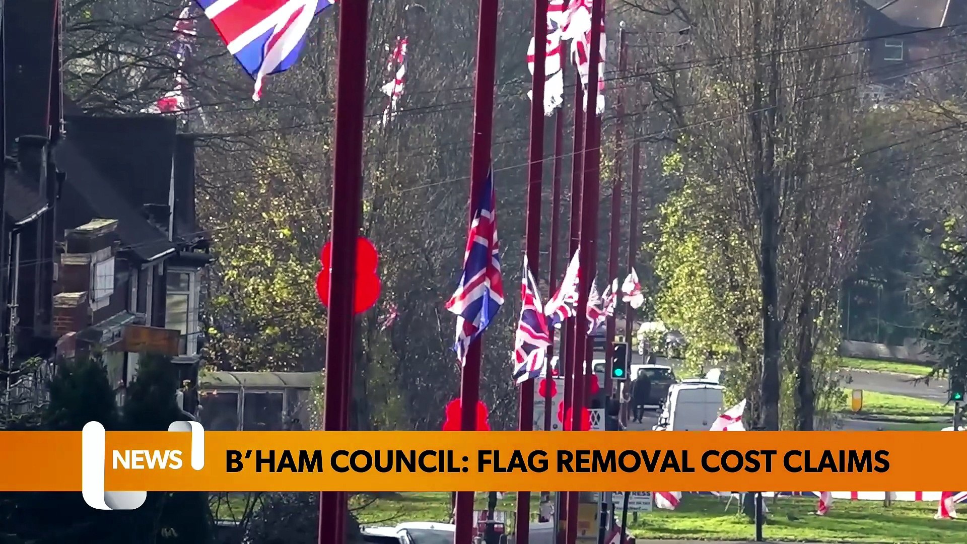Birmingham flags could cost council £2.6 million pounds to remove