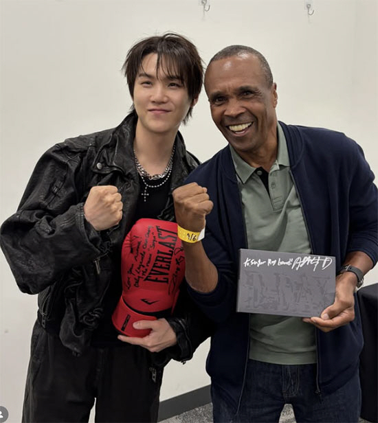 BTS’ Suga Finally Meets the ‘Original’ Behind His Stage Name After 13 Years—A ‘Sweet’ Two-Shot with a Boxing Legend