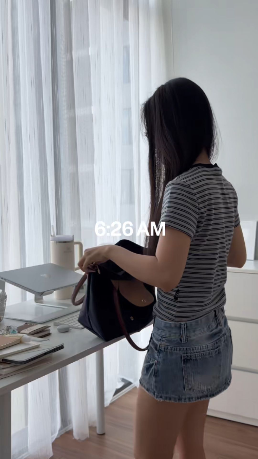 A calm 5:30 AM routine before school and study time
