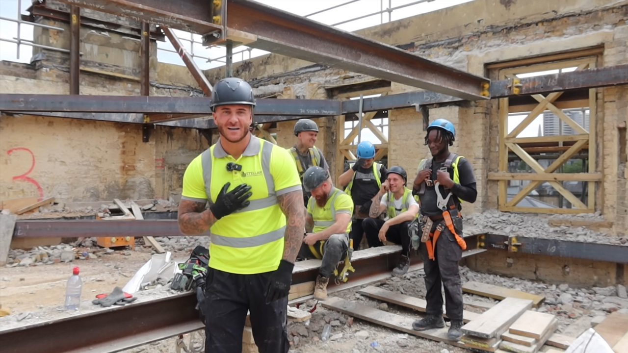 Inside the complex setup behind a London pavement scaffolding project