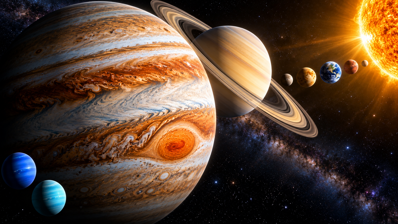 Solar system tour - The planets, sun, and strange worlds around us
