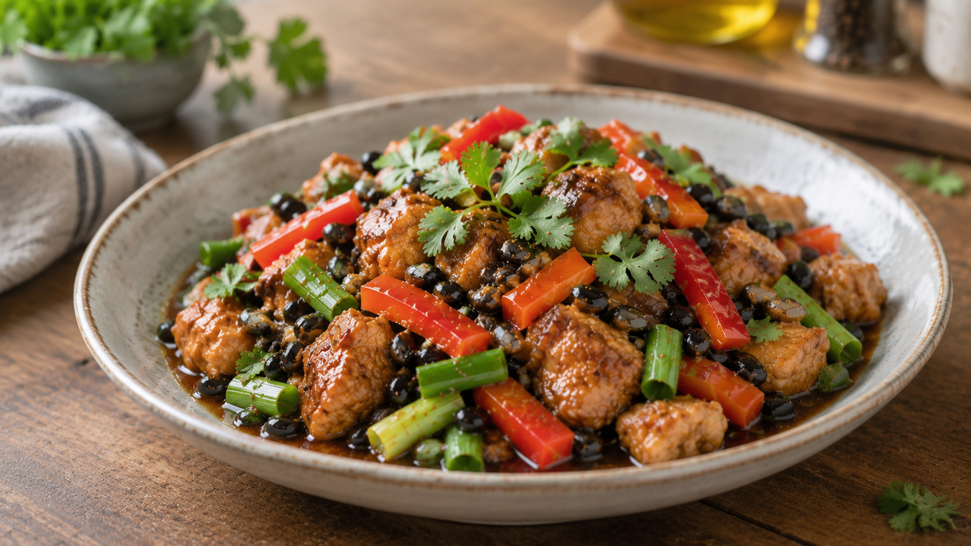 Salted black beans turn simple chicken into something special