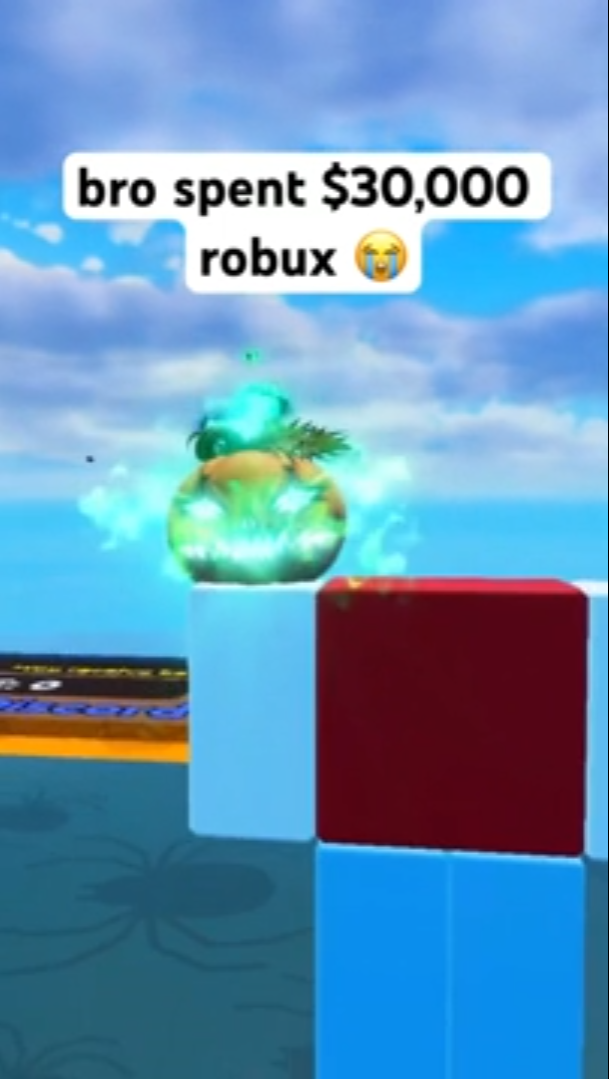 Spending 30,000 Robux on a rare Blade Ball pet sword