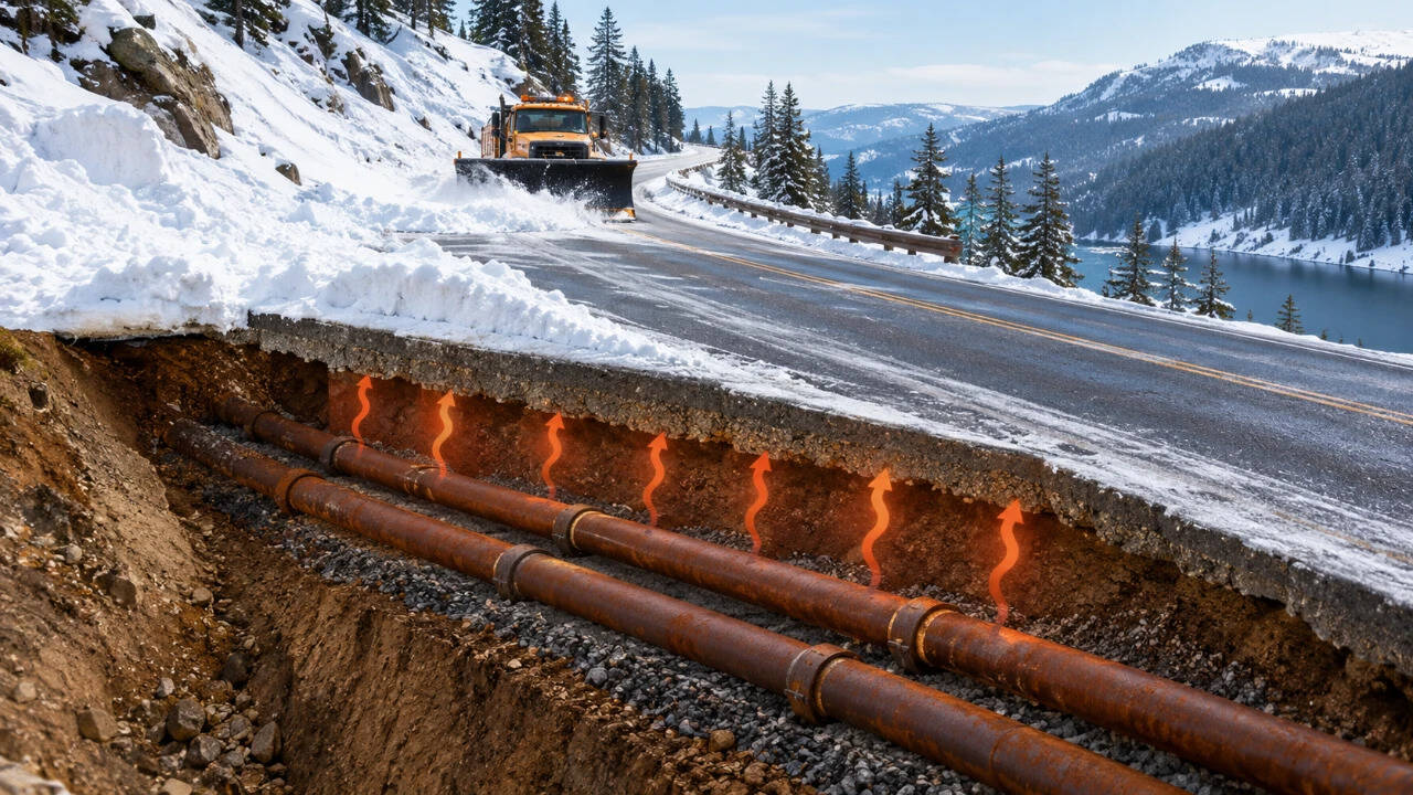 Geothermal road experiment endures: Oregon test kept US 97 snow-free ...