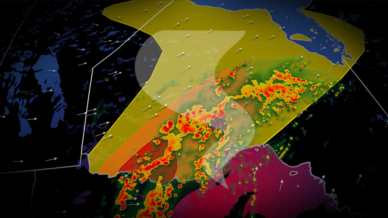 Large hail and tornado risk: Severe weather risk for NW Ontario tonight