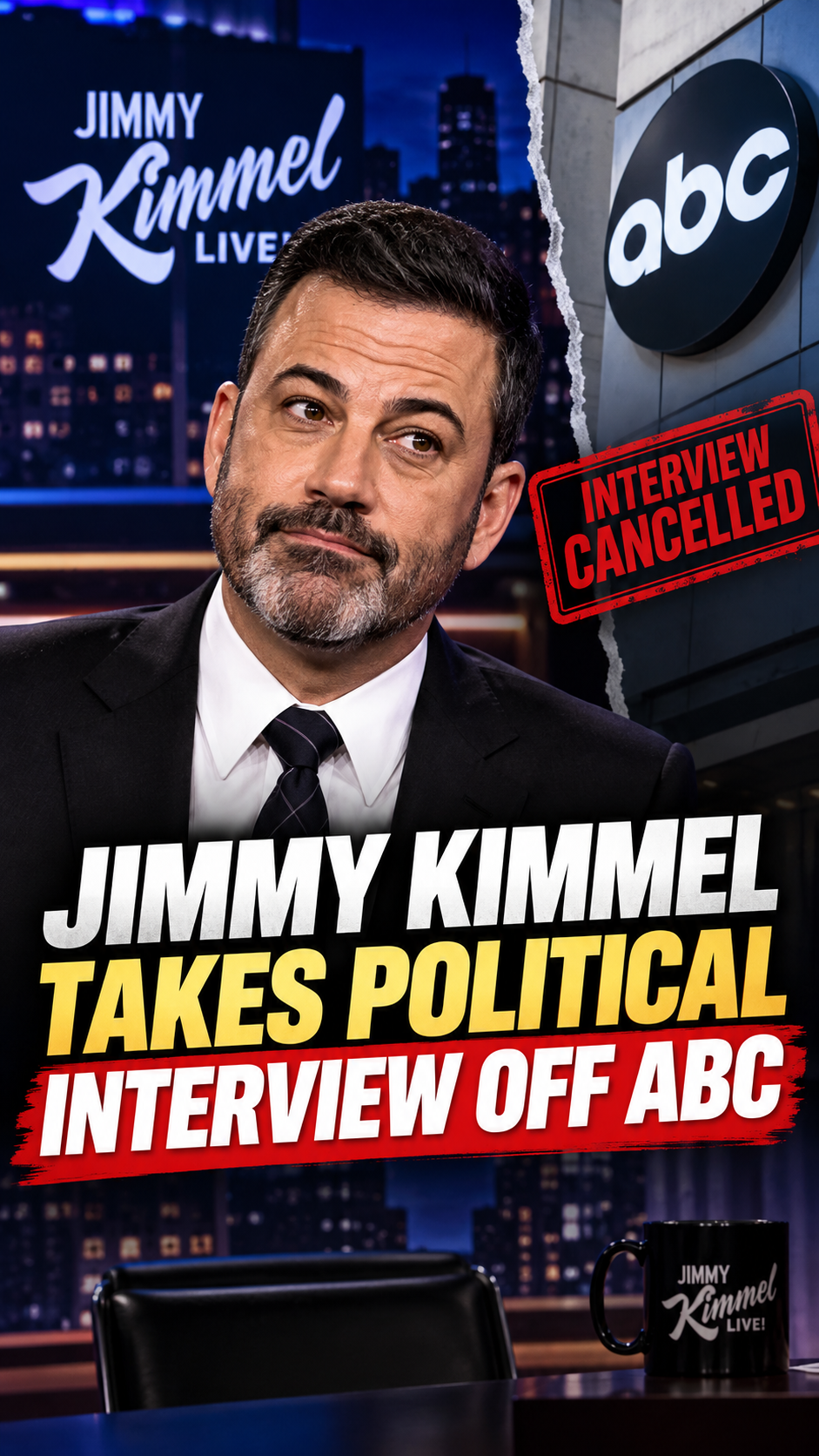 Jimmy Kimmel takes political interview off ABC