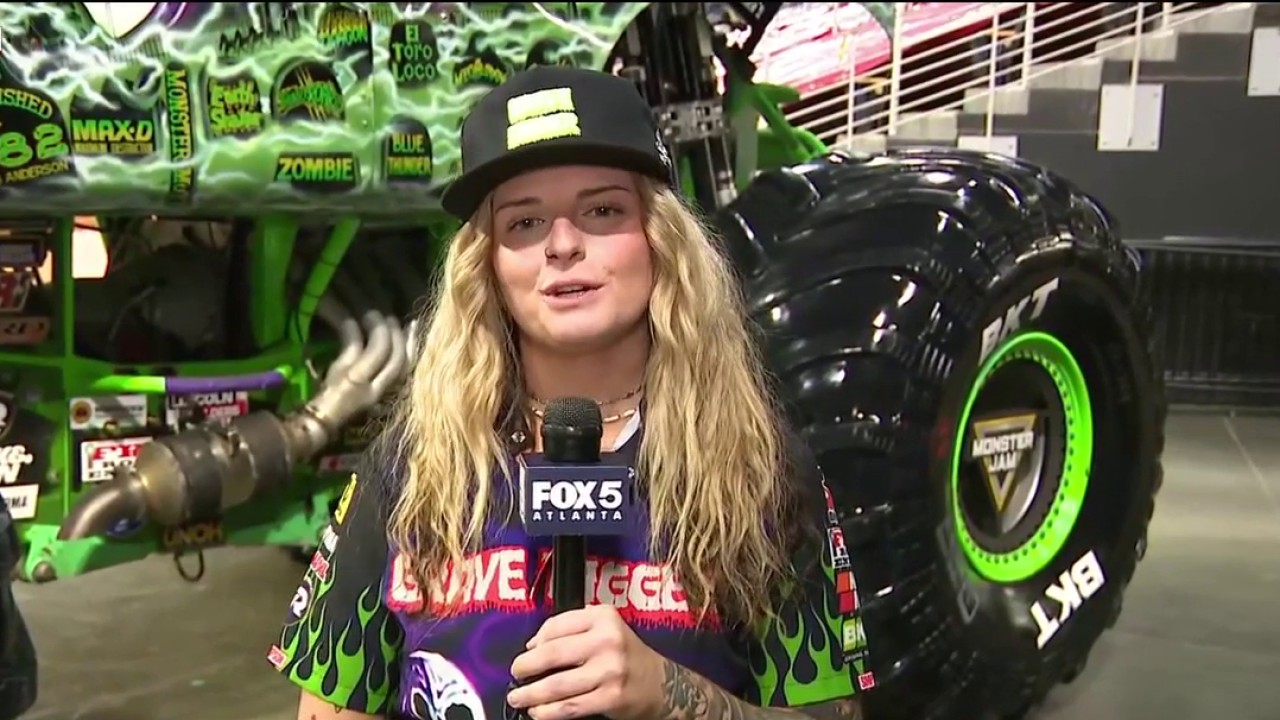 Grave Digger driver Krysten Anderson previews Monster Jam at Gas South ...