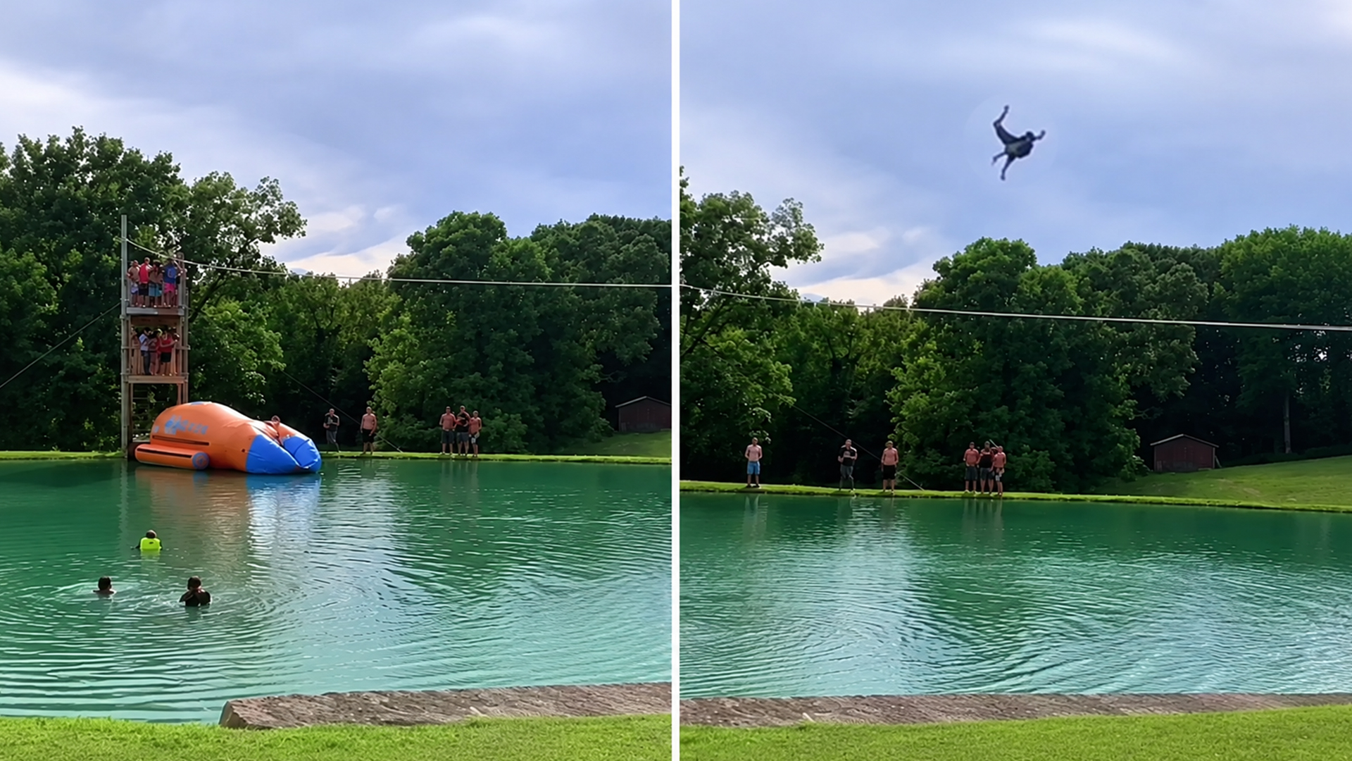 These trampoline landings missed the plan