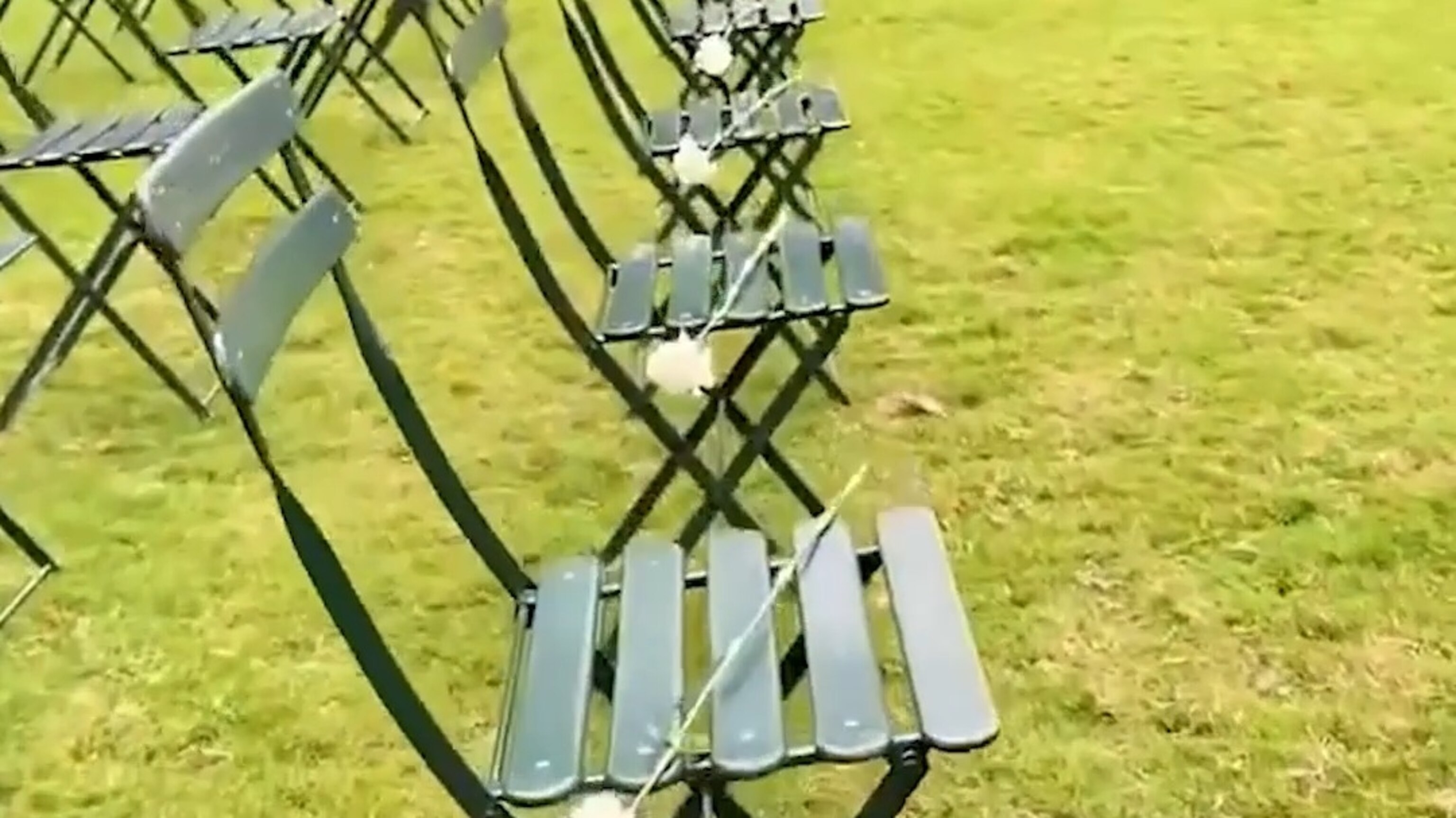 Bryant Park honors World Trade Center 9/11 attack victims with empty ...