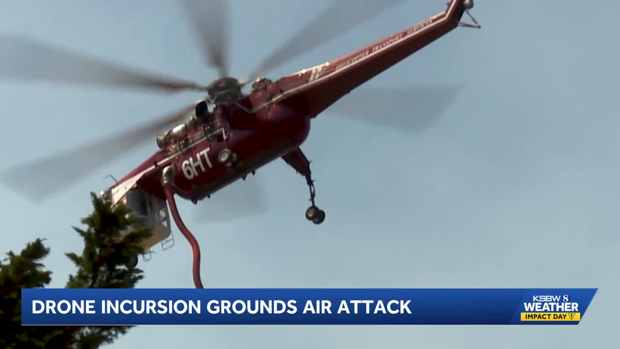 Timber Fire drone search underway after flight restriction violation ...